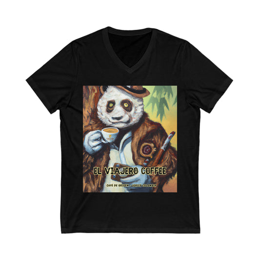 El Viajero Coffee - Coffee Panda V Neck