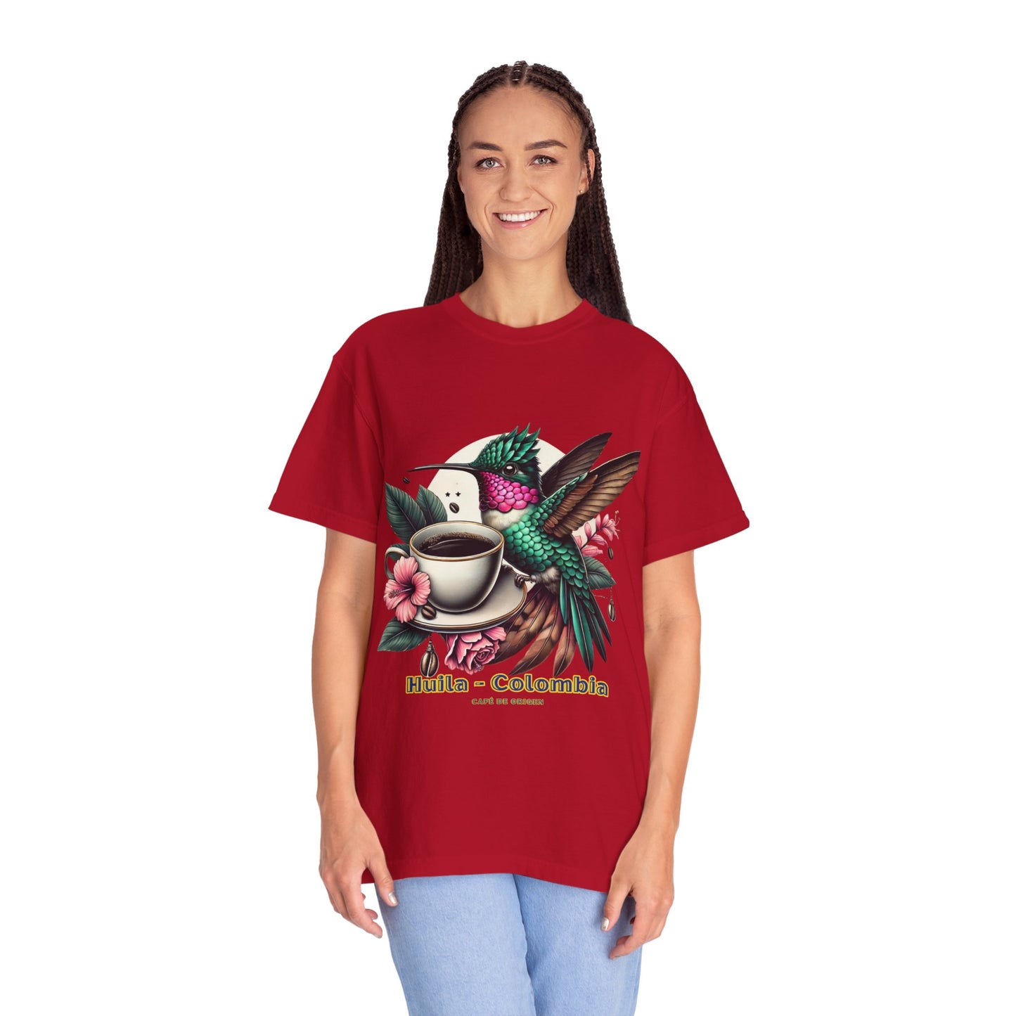 Hummingbird Unisex T-shirt - Huila Colombia Colibri - front design