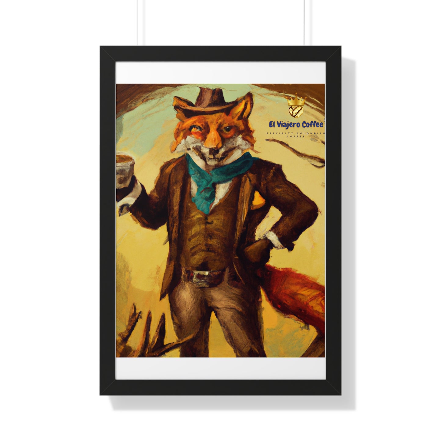 Vertical Poster - El Viajero Taza Fox Design