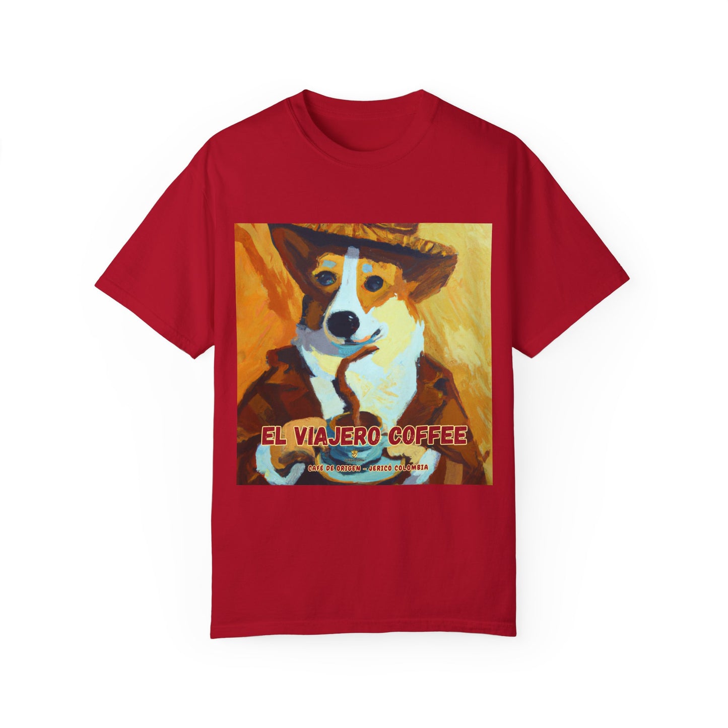 El Viajero Coffee - Caffeinated Corgi - T-shirt