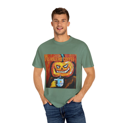 El Viajero Coffee Halloween Jack O'Lantern T-shirt