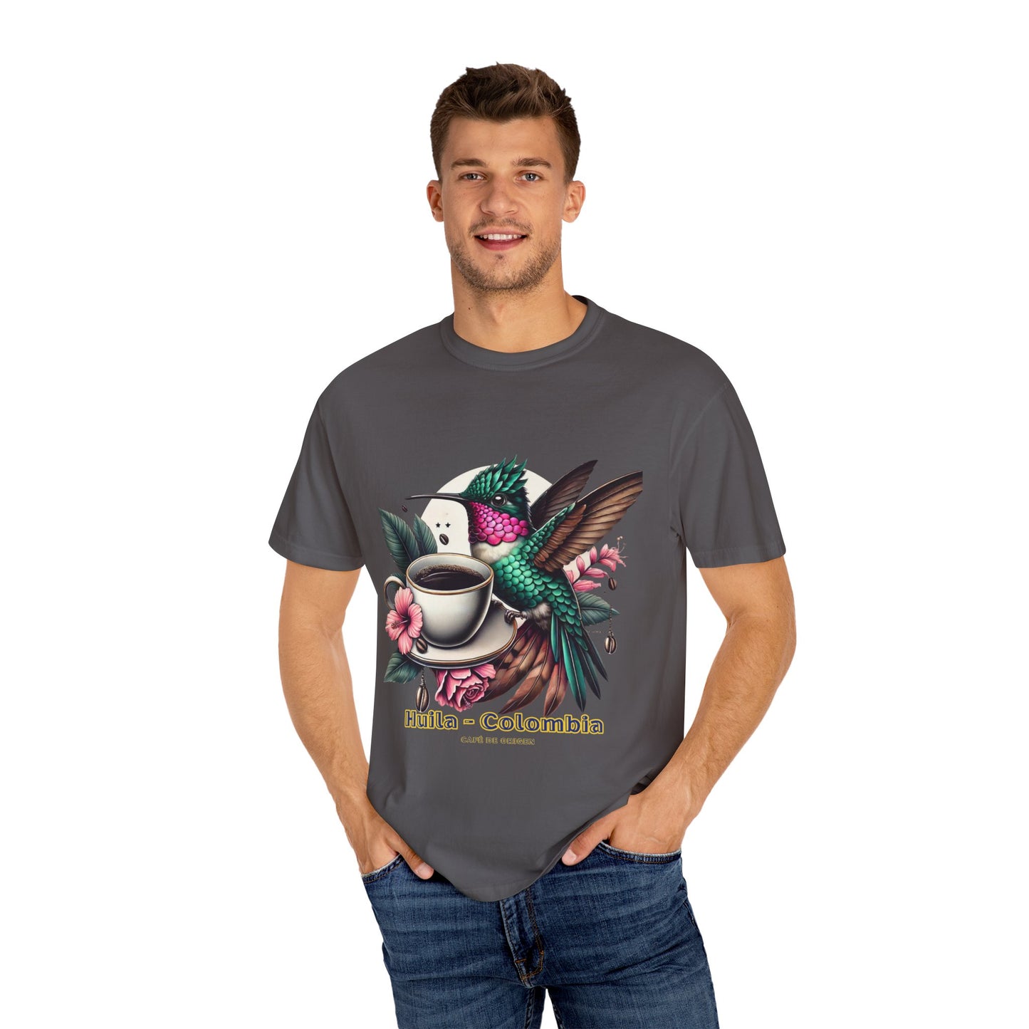 Hummingbird Unisex T-shirt - Huila Colombia Colibri - front design
