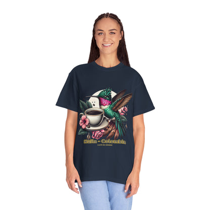Hummingbird Unisex T-shirt - Huila Colombia Colibri - front design