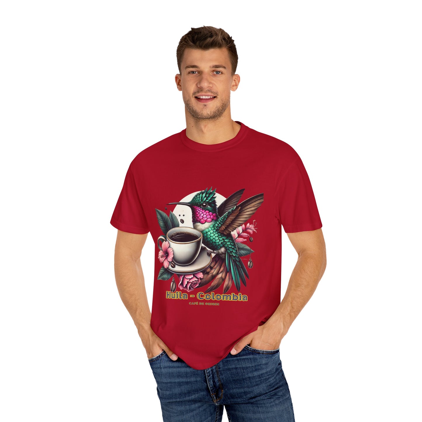 Hummingbird Unisex T-shirt - Huila Colombia Colibri - front design