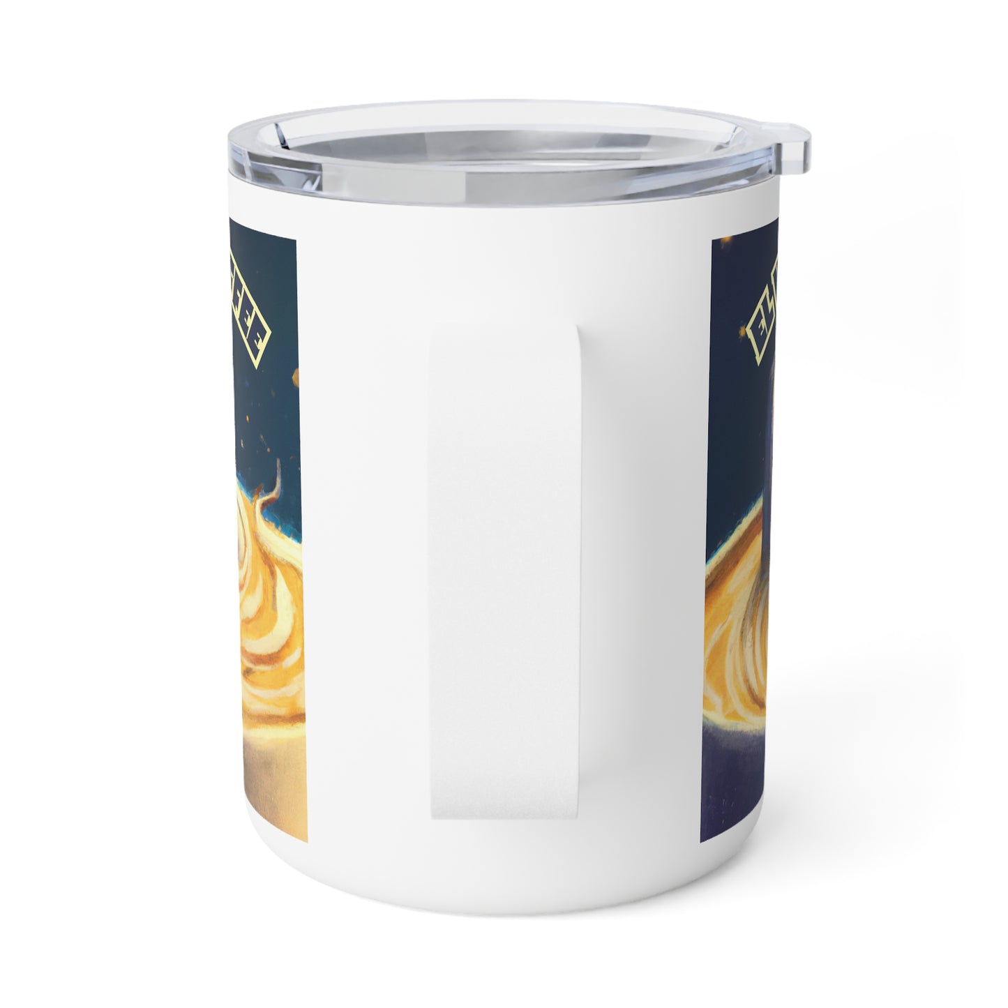 El Viajero in the "Latte - Wave" - Insulated Coffee Mug, 10oz