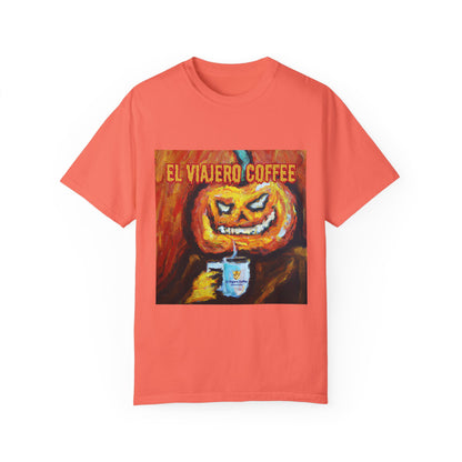 El Viajero Coffee Halloween Jack O'Lantern T-shirt