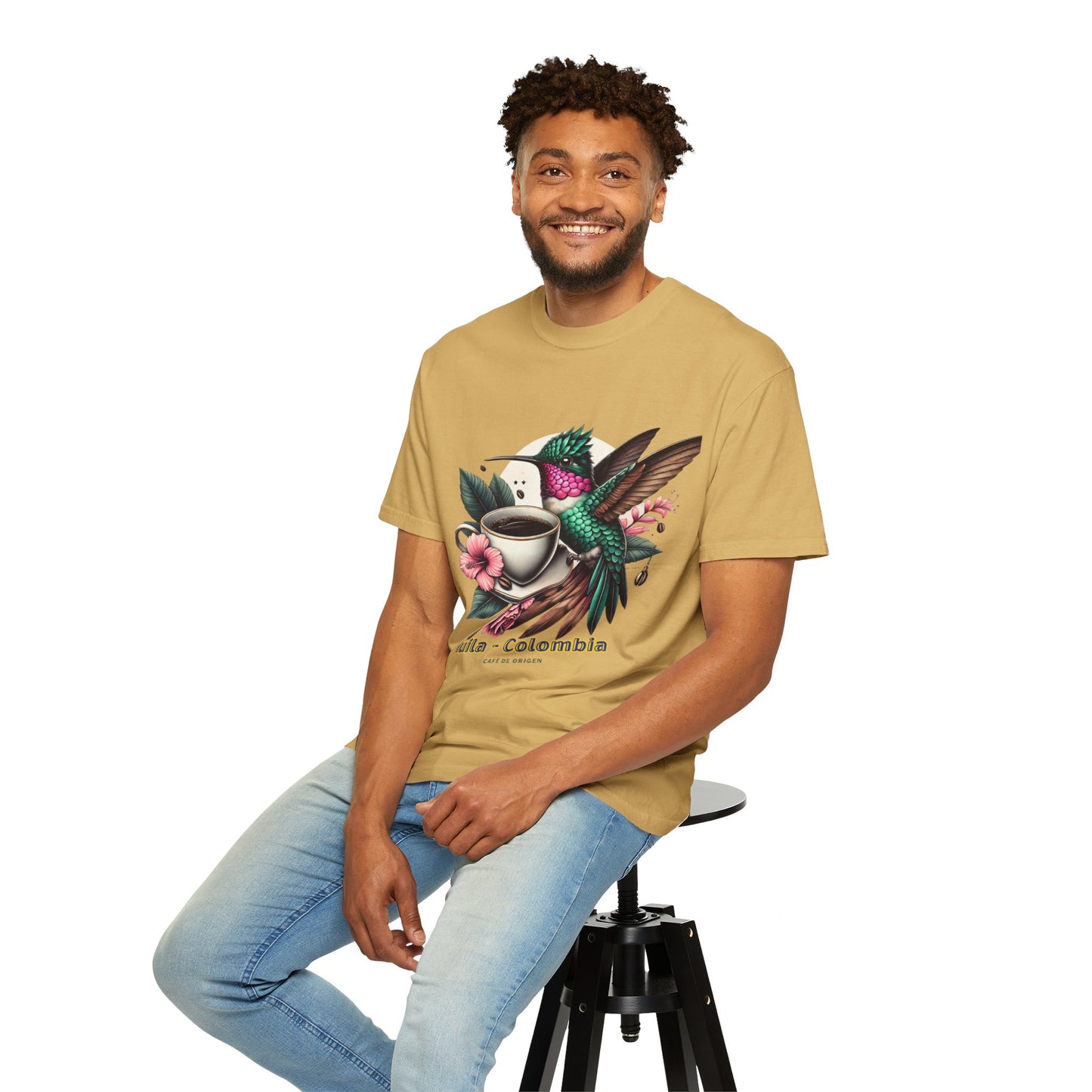 Hummingbird Unisex T-shirt - Huila Colombia Colibri - front design