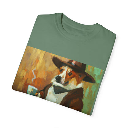 El Viajero Coffee - Cool Coffee Corgi - T shirt