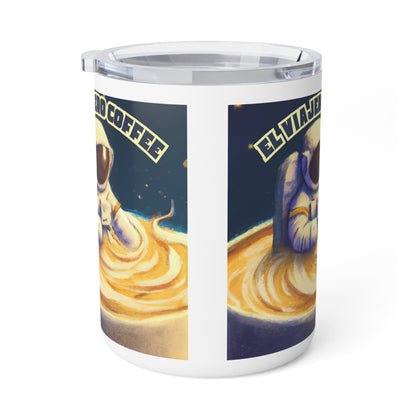 El Viajero in the "Latte - Wave" - Insulated Coffee Mug, 10oz