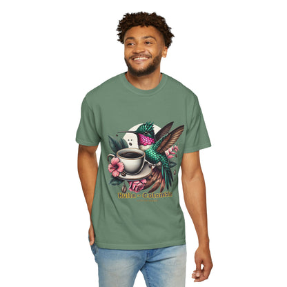 Hummingbird Unisex T-shirt - Huila Colombia Colibri - front design