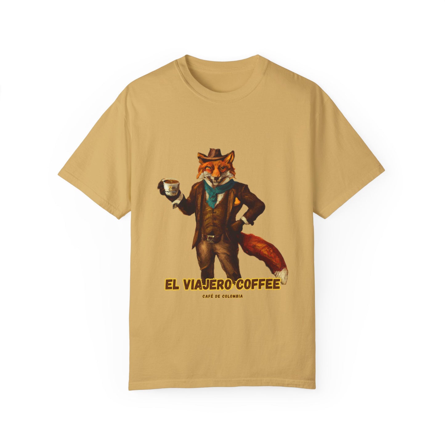 Coffee Taza Fox Unisex T-shirt - El Viajero Design