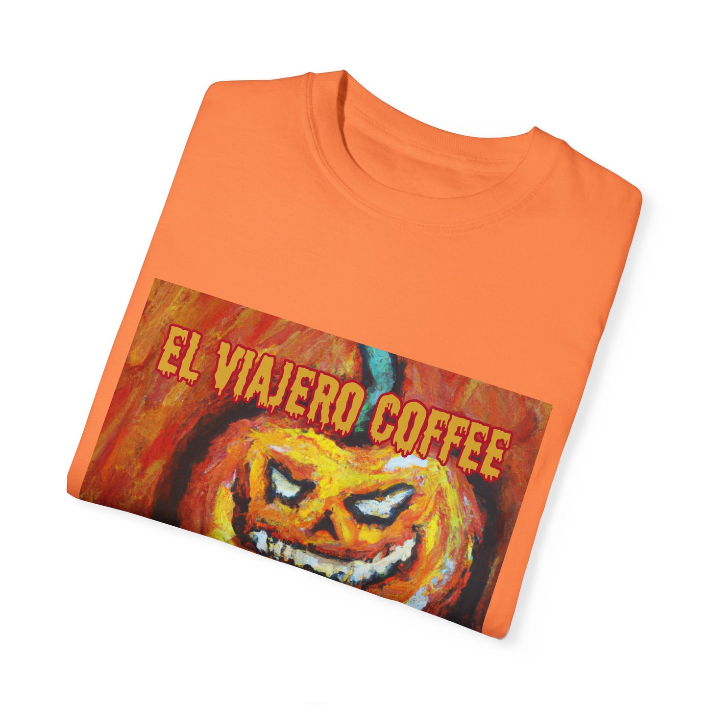 El Viajero Coffee Halloween Jack O'Lantern T-shirt