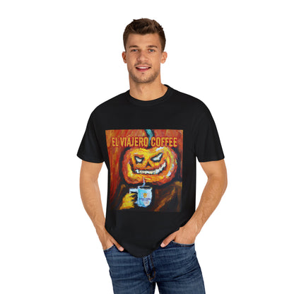 El Viajero Coffee Halloween Jack O'Lantern T-shirt