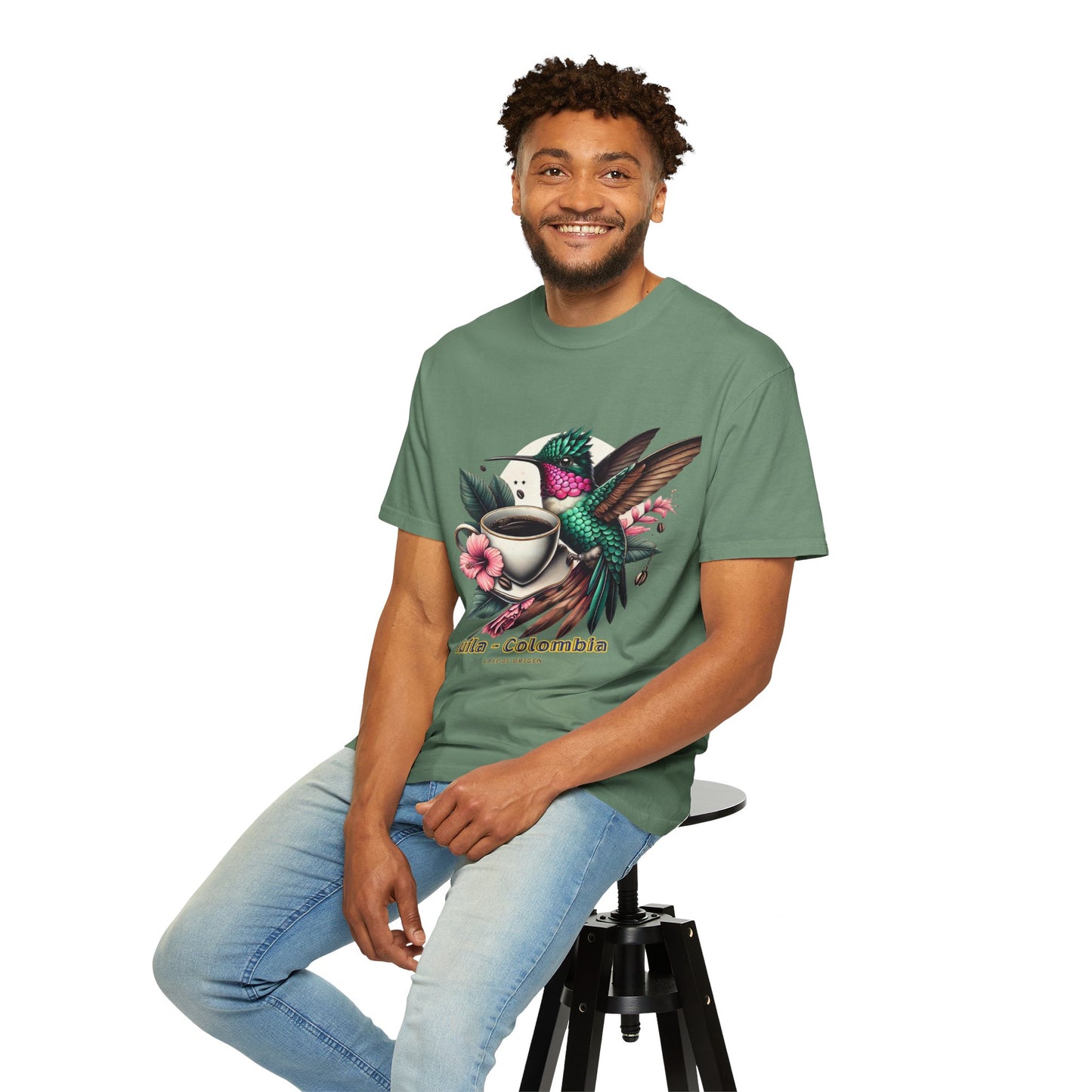 Hummingbird Unisex T-shirt - Huila Colombia Colibri - front design