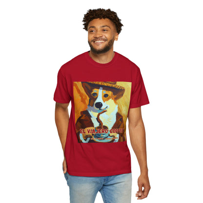 El Viajero Coffee - Caffeinated Corgi - T-shirt