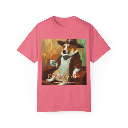 El Viajero Coffee - Cool Coffee Corgi - T shirt