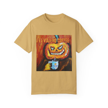 El Viajero Coffee Halloween Jack O'Lantern T-shirt