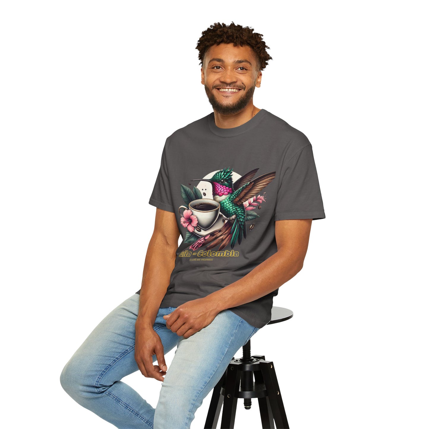 Hummingbird Unisex T-shirt - Huila Colombia Colibri - front design