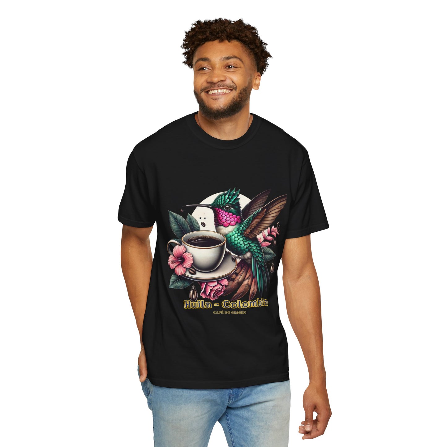 Hummingbird Unisex T-shirt - Huila Colombia Colibri - front design