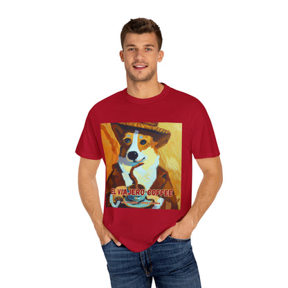 El Viajero Coffee - Caffeinated Corgi - T-shirt