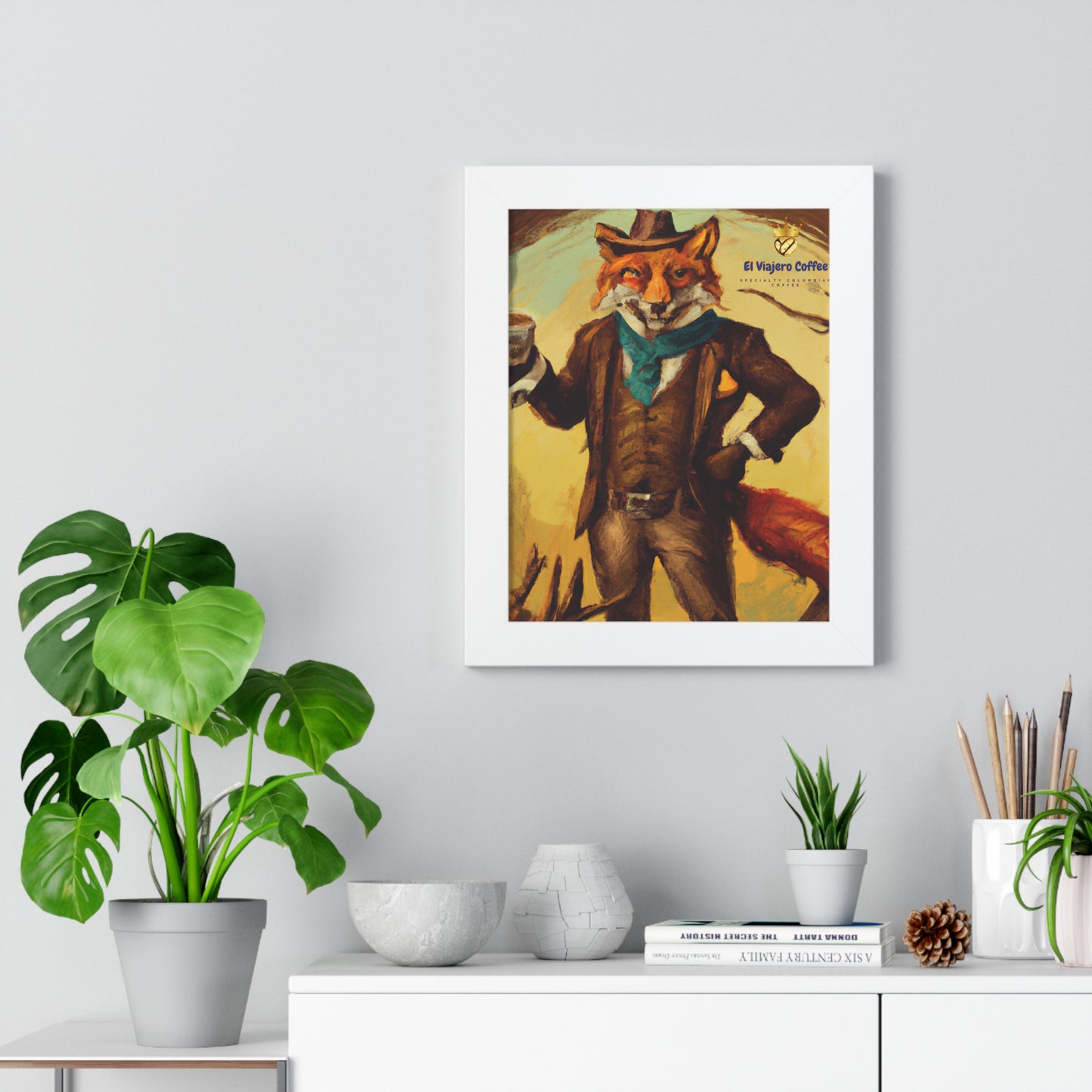 Vertical Poster - El Viajero Taza Fox Design