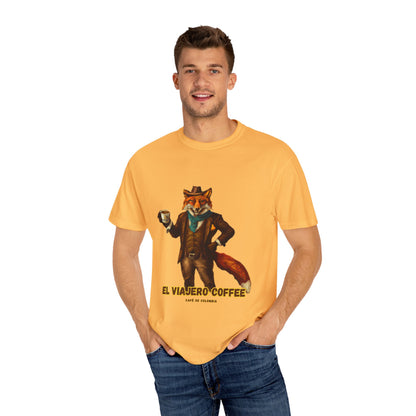 Coffee Taza Fox Unisex T-shirt - El Viajero Design