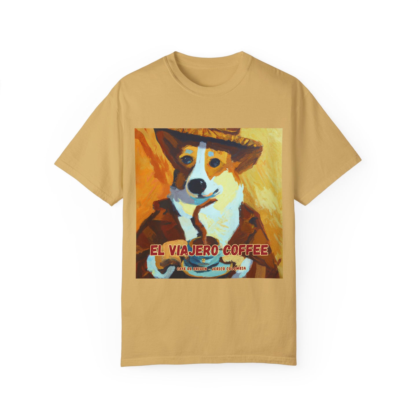 El Viajero Coffee - Caffeinated Corgi - T-shirt