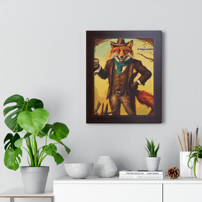 Vertical Poster - El Viajero Taza Fox Design