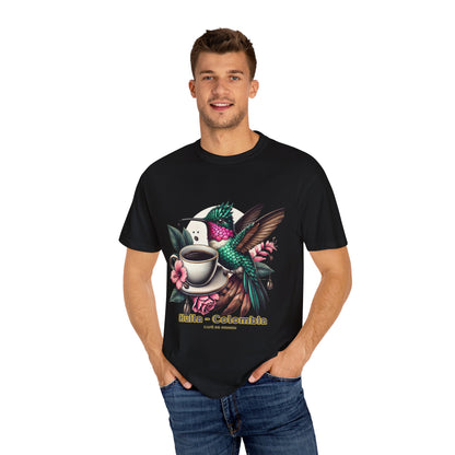 Hummingbird Unisex T-shirt - Huila Colombia Colibri - front design