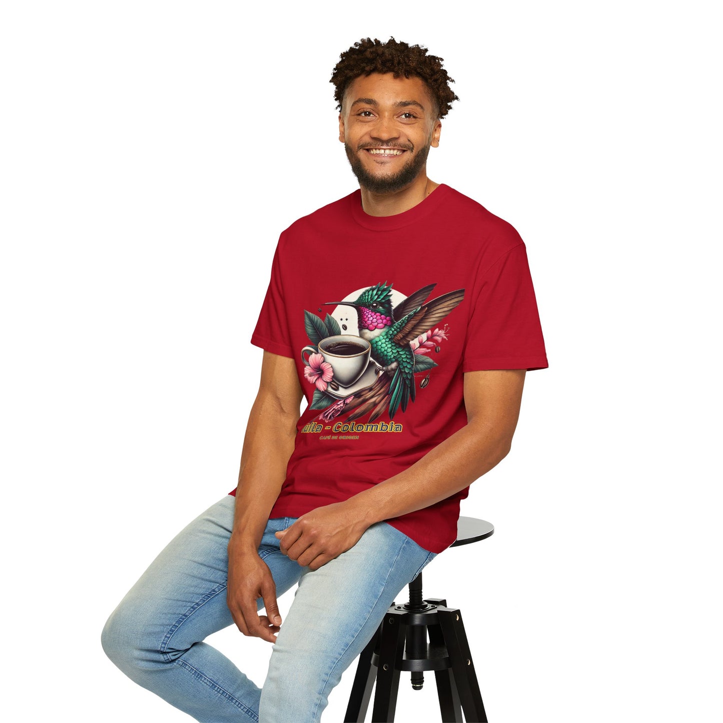 Hummingbird Unisex T-shirt - Huila Colombia Colibri - front design