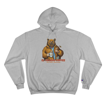 Champion Hoodie - Honey Bear El Viajero Coffee Design