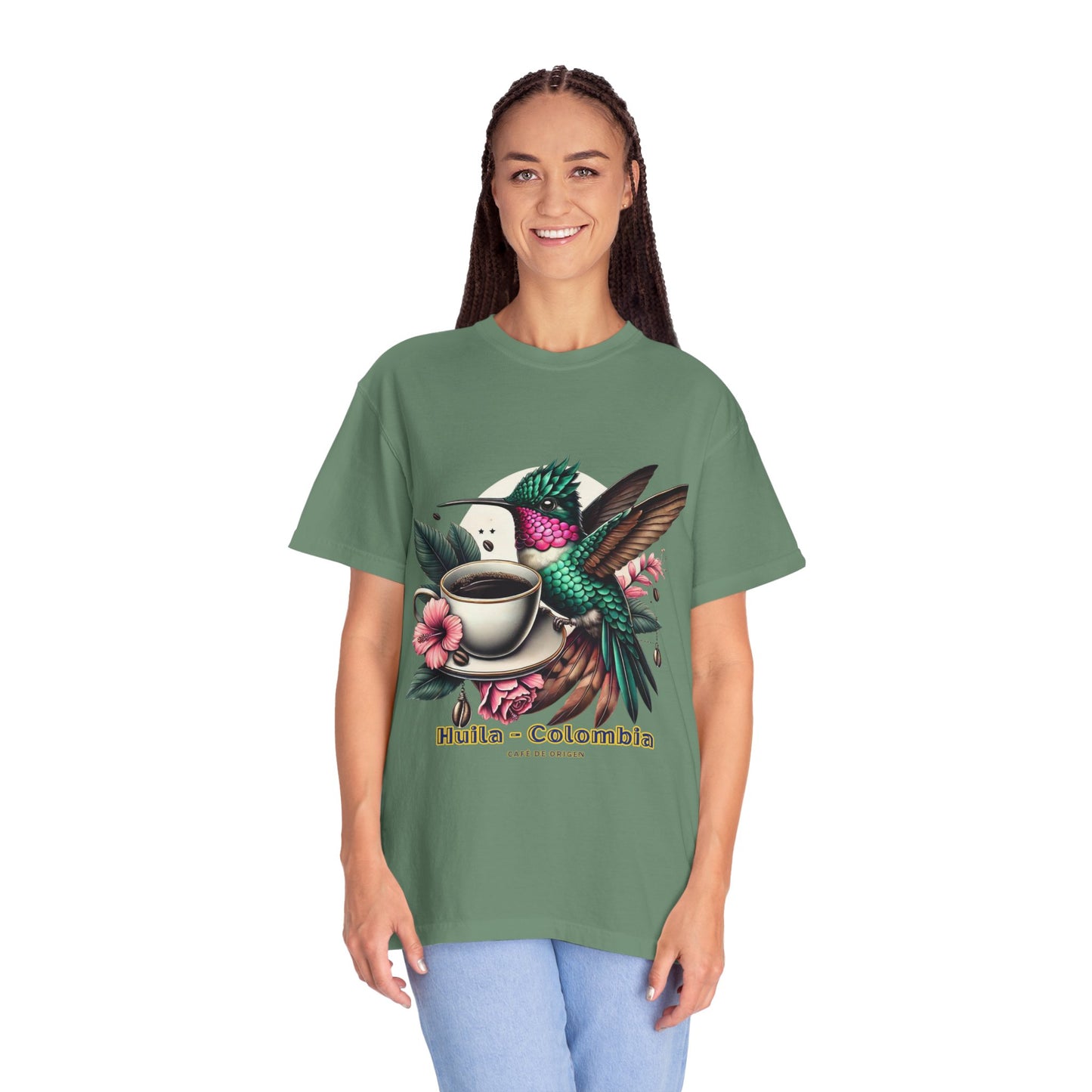 Hummingbird Unisex T-shirt - Huila Colombia Colibri - front design