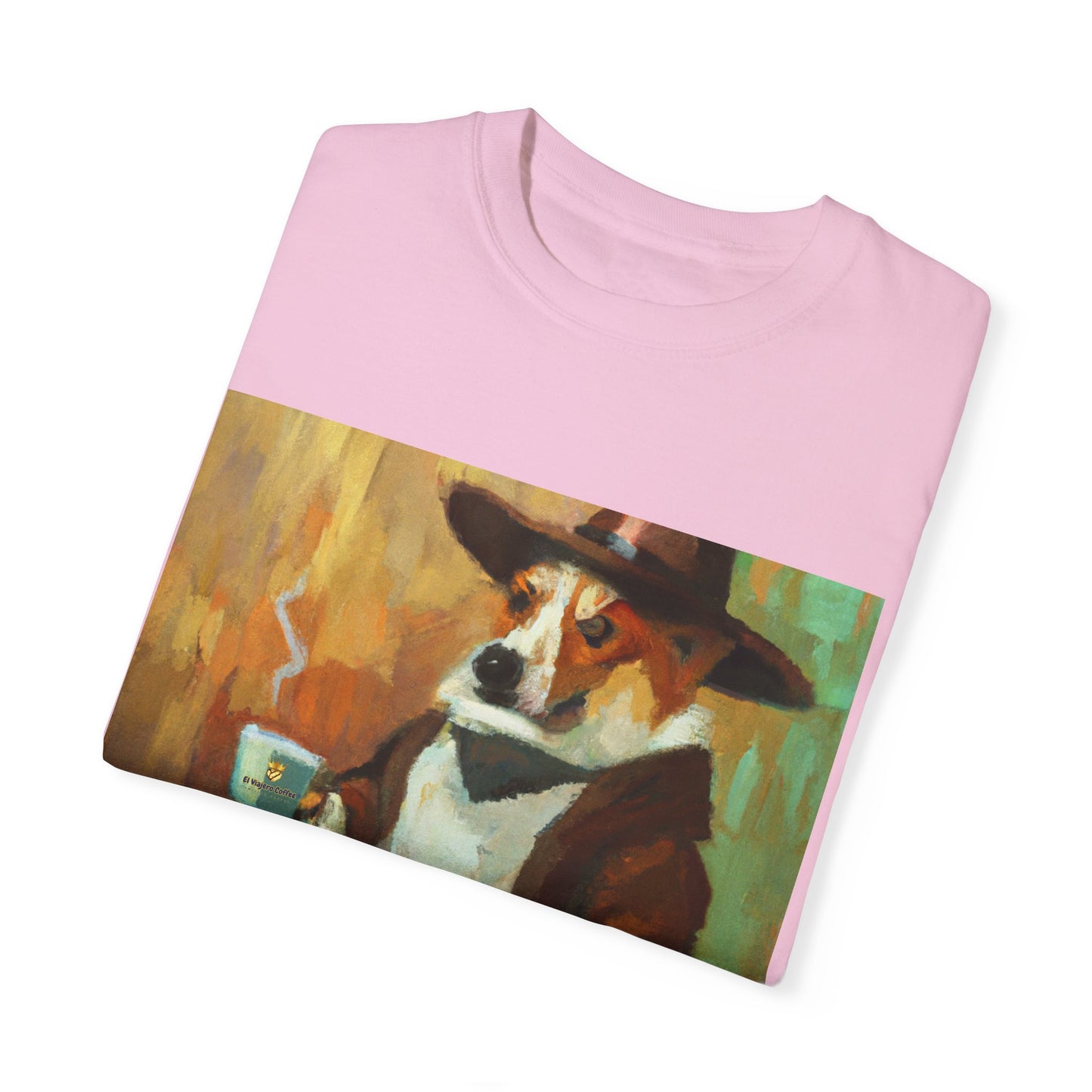 El Viajero Coffee - Cool Coffee Corgi - T shirt