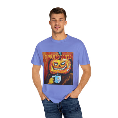 El Viajero Coffee Halloween Jack O'Lantern T-shirt