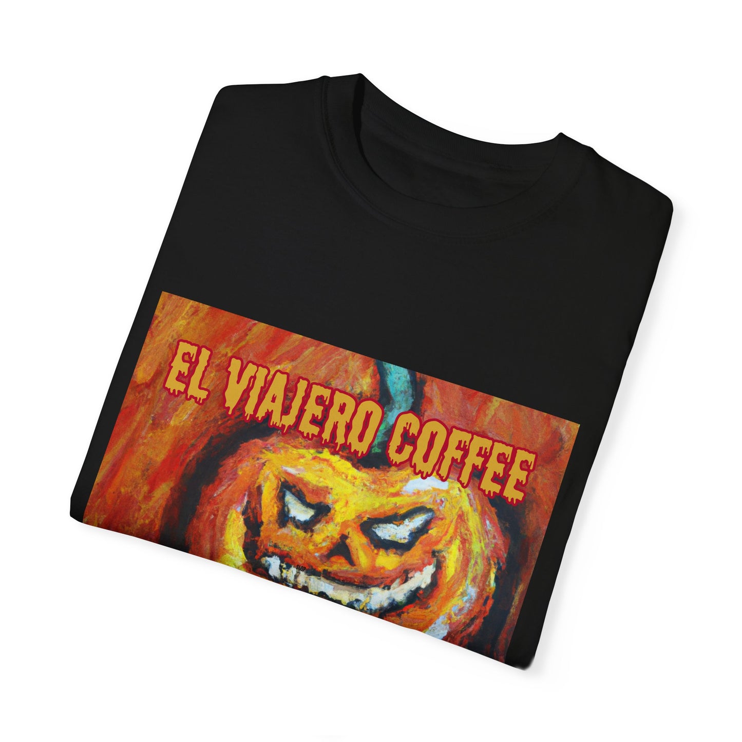 El Viajero Coffee Halloween Jack O'Lantern T-shirt