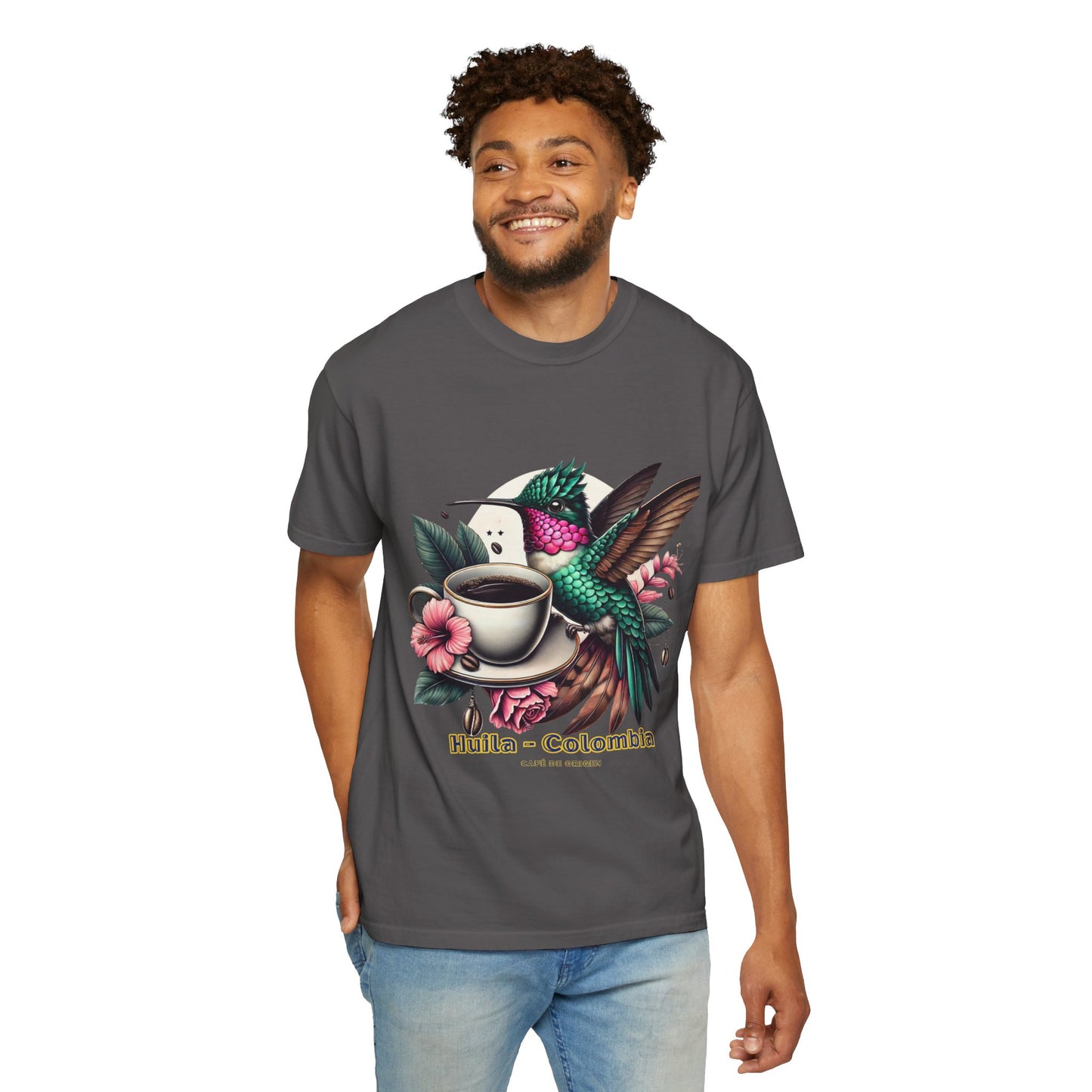 Hummingbird Unisex T-shirt - Huila Colombia Colibri - front design