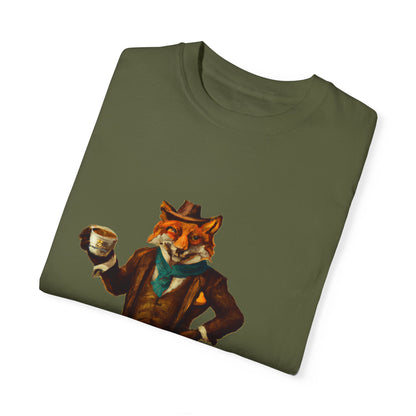 Coffee Taza Fox Unisex T-shirt - El Viajero Design