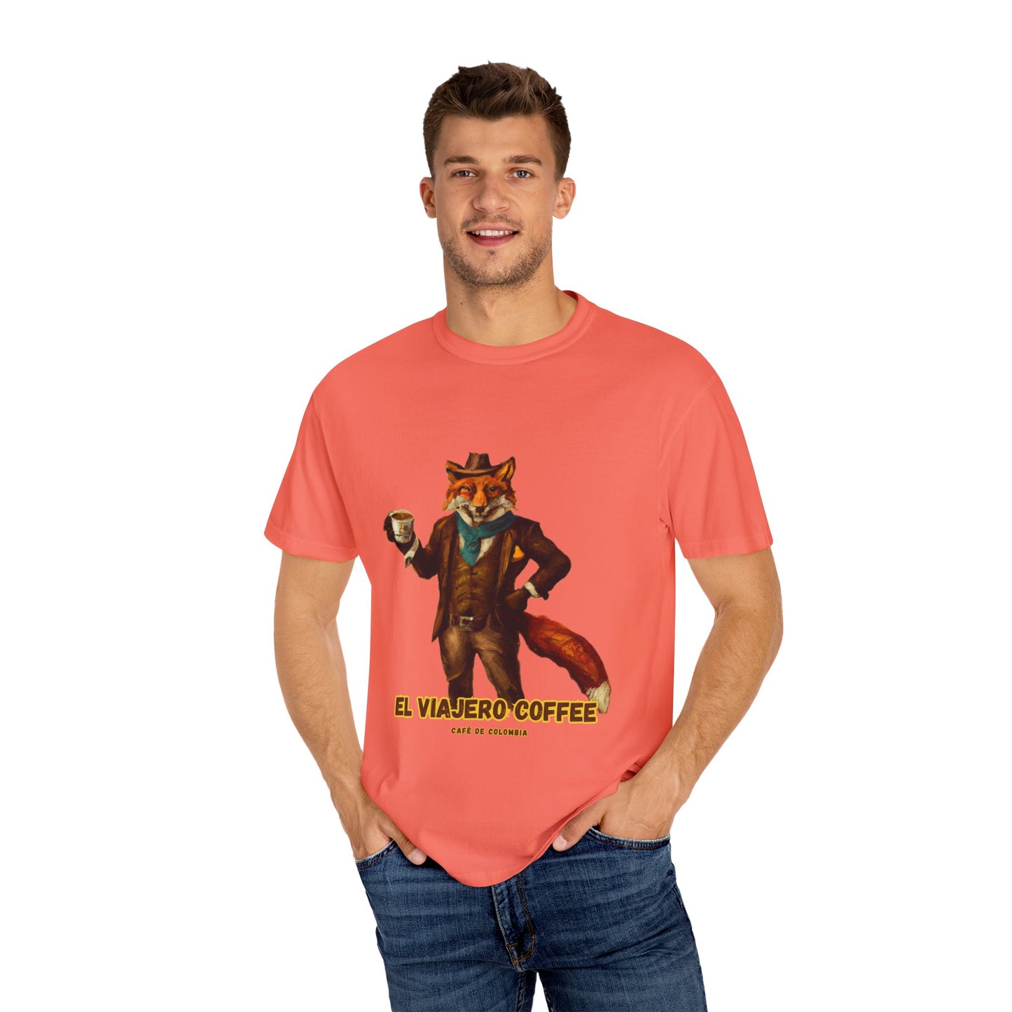 Coffee Taza Fox Unisex T-shirt - El Viajero Design