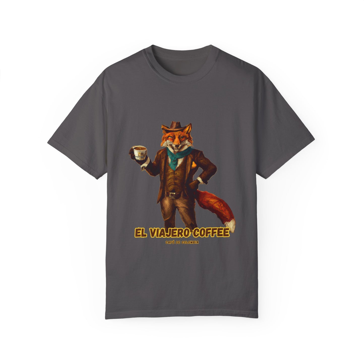 Coffee Taza Fox Unisex T-shirt - El Viajero Design