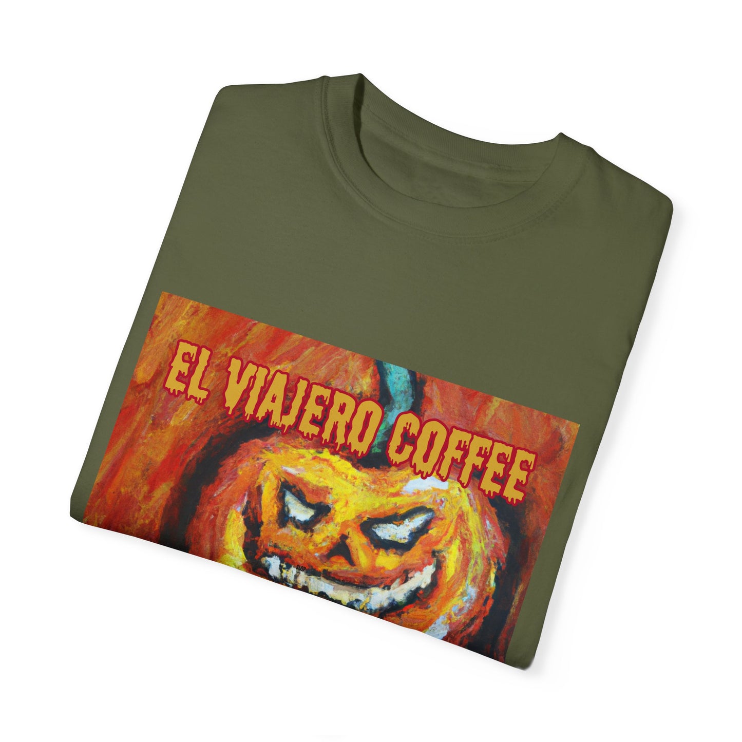 El Viajero Coffee Halloween Jack O'Lantern T-shirt