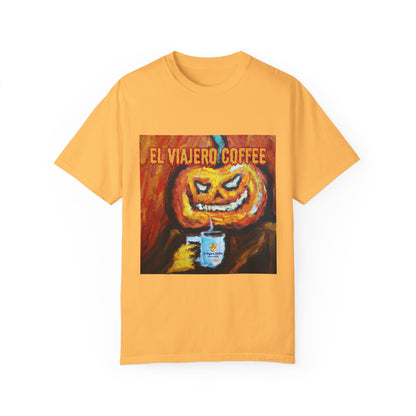 El Viajero Coffee Halloween Jack O'Lantern T-shirt