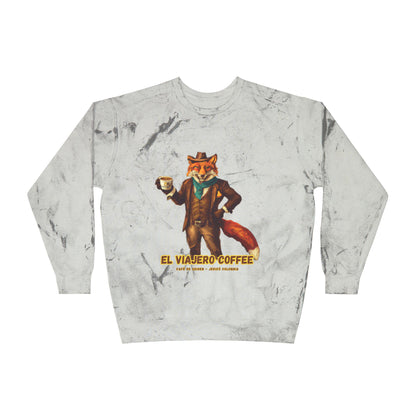 Fox Design Unisex Color Blast Sweatshirt - El Viajero Coffee Theme