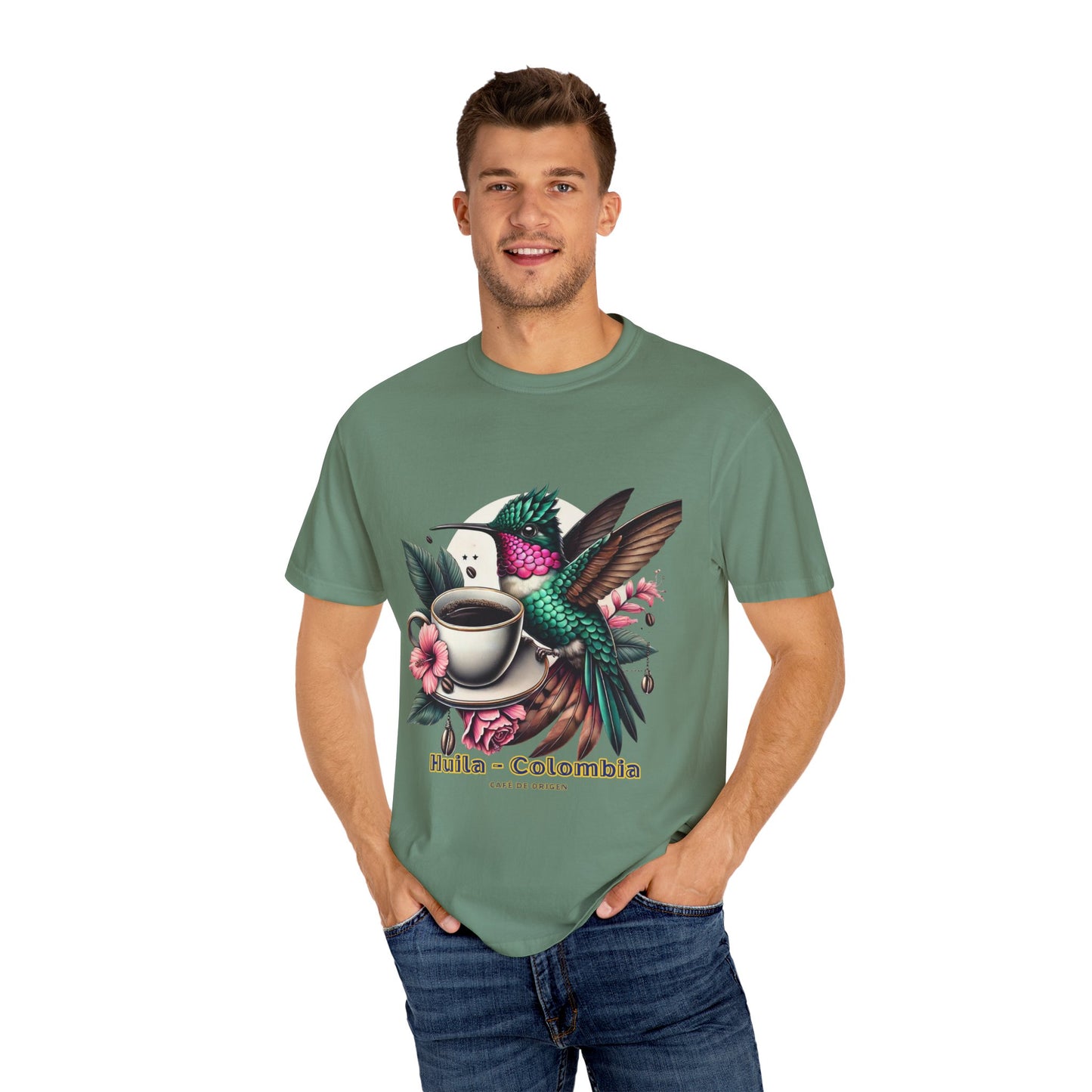 Hummingbird Unisex T-shirt - Huila Colombia Colibri - front design