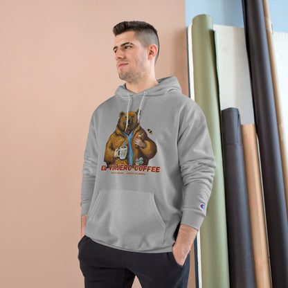 Champion Hoodie - Honey Bear El Viajero Coffee Design