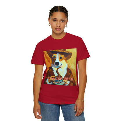 El Viajero Coffee - Caffeinated Corgi - T-shirt