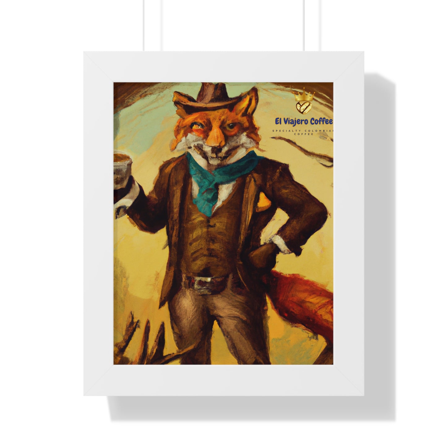 Vertical Poster - El Viajero Taza Fox Design