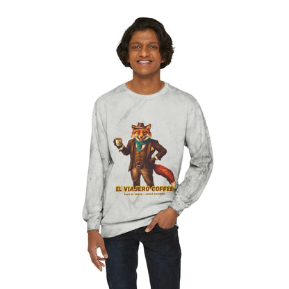 Fox Design Unisex Color Blast Sweatshirt - El Viajero Coffee Theme