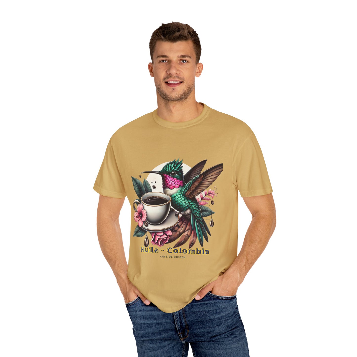 Hummingbird Unisex T-shirt - Huila Colombia Colibri - front design