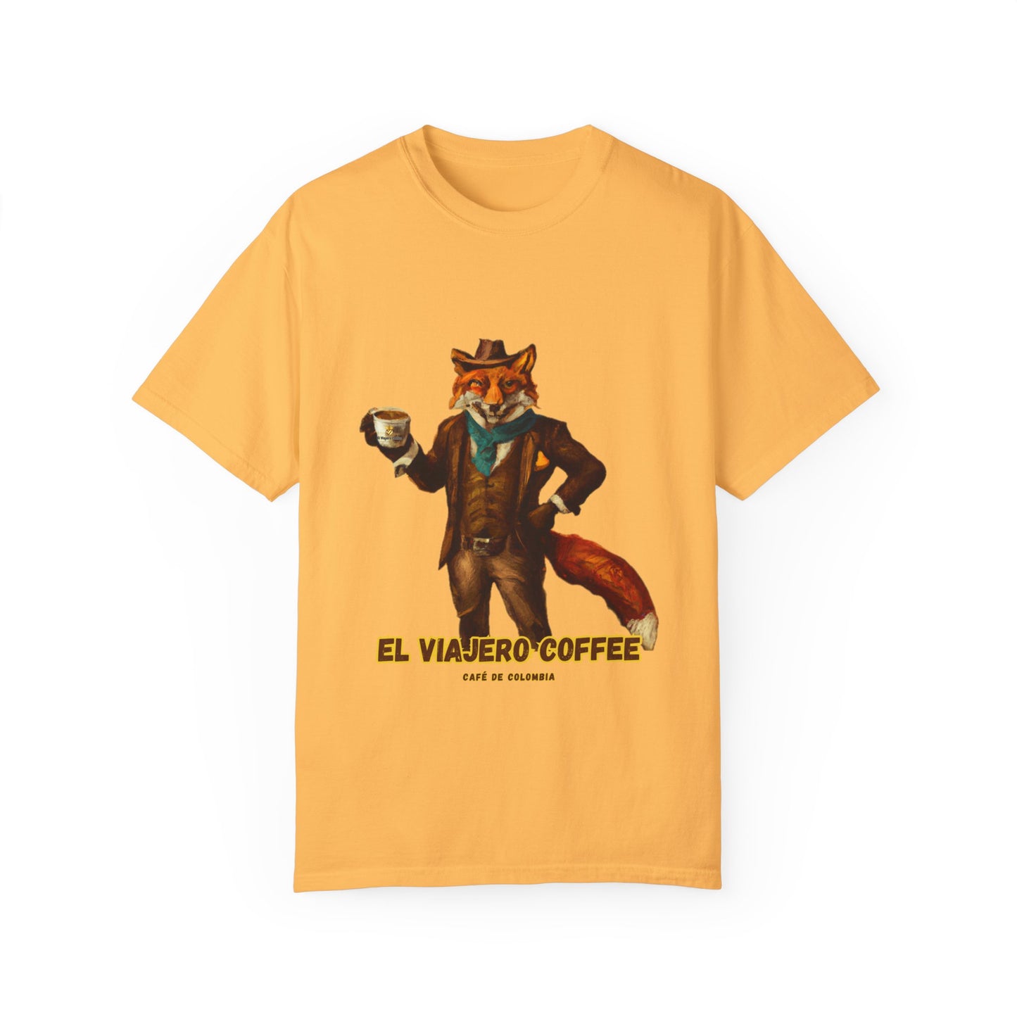 Coffee Taza Fox Unisex T-shirt - El Viajero Design