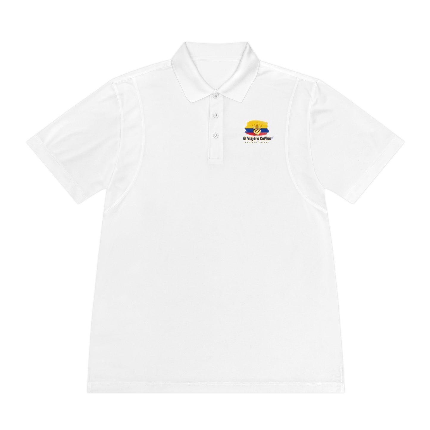 El Viajero Coffee Men's Sport Polo Shirt